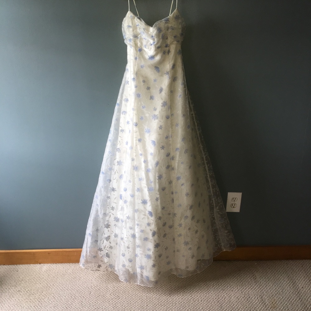 Floor Length Floral Prom Dress